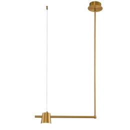 Φωτιστικό Οροφής 2034 Led 3000Κ 7W Gold Matt Αλουμίνιο,Ακρυλικό