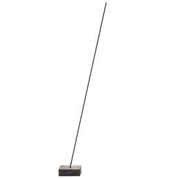 Φωτιστικό Δαπέδου 20147 Led 3000K 15W Black - Wooden Base Ξύλο