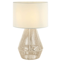 Φωτιστικό Επιτραπέζιο 20235 1xE27 Max 40W Light Beige Μέταλλο,Ύφασμα