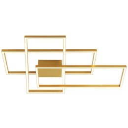 Φωτιστικό Οροφής - Πλαφονιέρα 2022 Led 3000K 55W Gold Matt Αλουμίνιο,Ακρυλικό