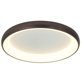 Φωτιστικό Οροφής - Πλαφονιέρα 2059 Led 3000K 60W Φ80cm Brushed Coffee Αλουμίνιο,Ακρυλικό