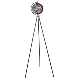Φωτιστικό Δαπέδου 2038 1xE27 Max 15W Black Matt Μέταλλο,Ακρυλικό