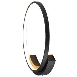 Φωτιστικό Τοίχου - Απλίκα 2074 Led 3000K 25W Φ42,50cm Sandy Black