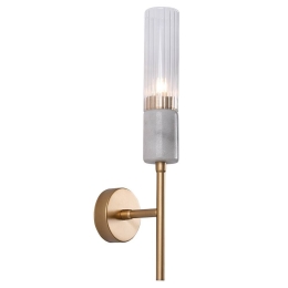 Φωτιστικό Τοίχου - Απλίκα 20352 1xG9 Led Max 9W Μάρμαρο Gold Matt Μάρμαρο