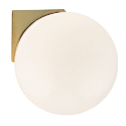 Φωτιστικό Τοίχου - Απλίκα 20149 1xG9 Led Max 7W Με Οπάλ Γυαλί Brushed Brass Αλουμίνιο,Γυαλί