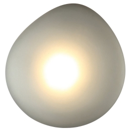 Φωτιστικό Τοίχου - Απλίκα 20138 Led 3000K 5W Με Οπάλ Γυαλί Smoked Grey Μέταλλο,Γυαλί