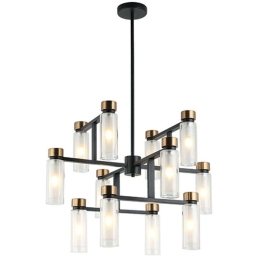 Φωτιστικό Οροφής 22138 85x85x100cm 12xE14 8W Black-Brass