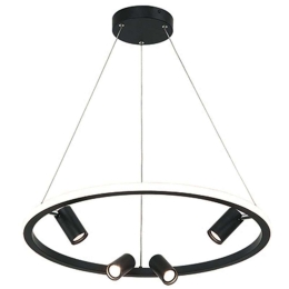Φωτιστικό Οροφής 22012 Φ60x200cm Dim Led 5000Lm 50W 3000K Black