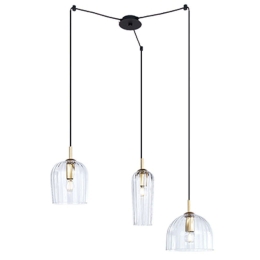 Φωτιστικό Οροφής 22157 80x80x130cm 3xE14 40W Black-Gold