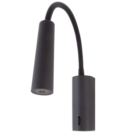 Φωτιστικό Τοίχου - Απλίκα H-72 20x4,5x11,5cm Led 200Lm 3W 3000K Black