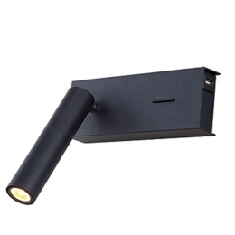 Φωτιστικό Τοίχου - Απλίκα H-75 7-19x16,5x6,5cm Led 204Lm 3W 3000K Black