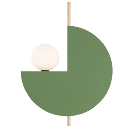 Φωτιστικό Τοίχου - Απλίκα 22203 8x26x36cm 1xG9 7W Green-Gold