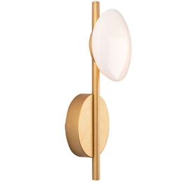 Φωτιστικό Τοίχου - Απλίκα 22061 9x14,5x37cm Led 600Lm 7W 3000K Gold-White