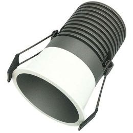 Σποτ Χωνευτό S094 Φ7,5x10cm Led 1050Lm 15W 3000K Black-White Στρόγγυλο