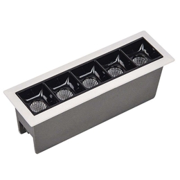 Σποτ Χωνευτό S086 14,7x4,5x5cm Led 770Lm 11W 3000K Black-White Ορθογώνιο