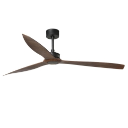 Ανεμιστήρας Οροφής Justfan 33430 XL Με Τηλεχειριστήριο D178cm Black-Dark Walnut Faro Barcelona