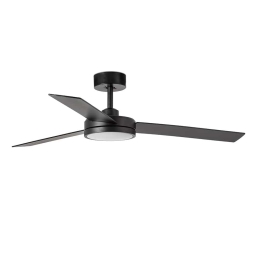 Ανεμιστήρας Οροφής Barth 34261 Με Φως Led 24W 6000K Και Τηλεχειριστήριο D132cm Black Faro Barcelona