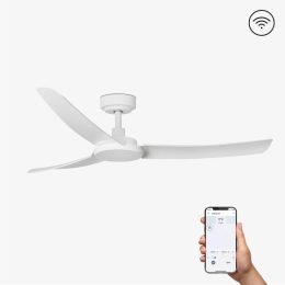 Ανεμιστήρας Οροφής Siros 33804WP Smart Fan Με Τηλεχειριστήριο D132cm White Faro Barcelona