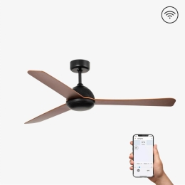 Ανεμιστήρας Οροφής Grid 33345WP Smart Fan Με Τηλεχειριστήριο D132cm Black Faro Barcelona