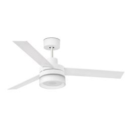 Ανεμιστήρας Οροφής Ice 33460 Με Ηχείο Bluetooth, Φως Led 15W 3000K Και Τηλεχειριστήριο D132cm White Faro Barcelona