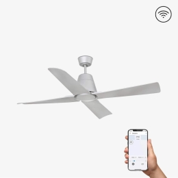 Ανεμιστήρας Οροφής Typhoon 33489WP Smart Fan Με Τηλεχειριστήριο D130cm Grey Faro Barcelona