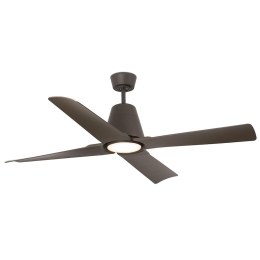 Ανεμιστήρας Οροφής Typhoon 33490-16 Με Φως Led 19W 3000K Και Τηλεχειριστήριο D130cm Brown Faro Barcelona