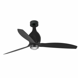 Ανεμιστήρας Οροφής Mini Eterfan 32030-10 Με Φως Led 16W 3000K Και Τηλεχειριστήριο D128cm Matt Black Faro Barcelona