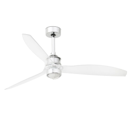 Ανεμιστήρας Οροφής Justfan 33394-9 Με Φως Led 16W 3000K Και Τηλεχειριστήριο D128cm Chrome Faro Barcelona