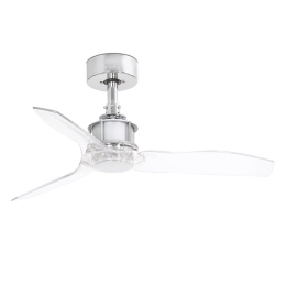 Ανεμιστήρας Οροφής Justfan XS 33426 Με Τηλεχειριστήριο D81cm Chrome - Clear Faro Barcelona