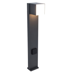 Φωτιστικό Δαπέδου Cuba 7193805118 IP54 Led 3000K 75x13,7x11cm Dark Grey Lutec