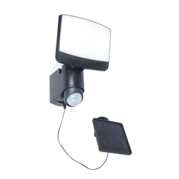 Προβολέας Τοίχου Ηλιακός Sunshine 6925601345 IP44 Led 5000Κ 24,5x20x18cm Charcoal Grey Lutec