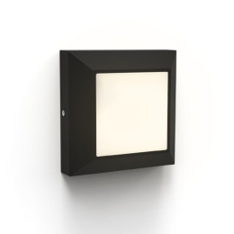 Φωτιστικό Τοίχου Helena 6402105012 IP54 Led 3000K BLACK 10,1x10,1cm Matt Black Lutec