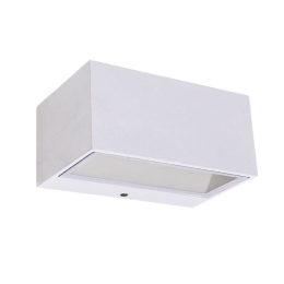Φωτιστικό Τοίχου Gemini Small 5189102032 IP54 Led 4000K 6,5x8,9x14cm Matt White Lutec