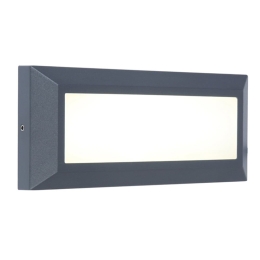 Φωτιστικό Τοίχου Helena 5191601118 IP54 Led 4000K 10,1x3,2x23cm Dark Grey Lutec