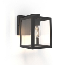 Φωτιστικό Τοίχου - Απλίκα Shiva 5206501012 IP44 E27 18,4x17,4x12,7cm Matt Black Lutec
