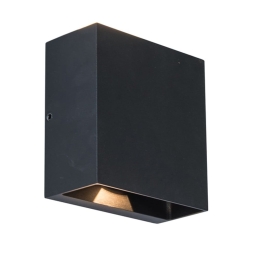 Φωτιστικό Τοίχου Gemini Beams 5104003012 IP54 Led 3000K 11x11x5,4cm Matt Black Lutec