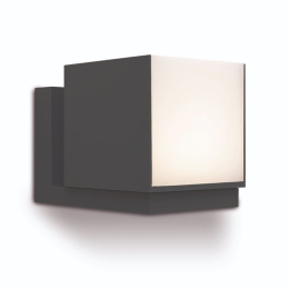 Φωτιστικό Τοίχου Cuba 5193803012 IP54 Led 3000K 14,8x11,6x10cm Matt Black Lutec