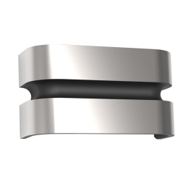 Φωτιστικό Τοίχου Maya 5198302001 IP44 Led 3000K 6,5x18x10,8cm Stainless Steel Lutec