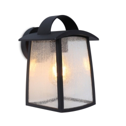 Φωτιστικό Τοίχου - Απλίκα Kelsey 5273601012 Medium IP44 E27 26x18,5x17cm Matt Black Lutec