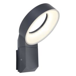 Φωτιστικό Τοίχου Meridian Small 5616302118 IP54 Led 3000K 26,6x17,7x18cm Dark Grey Lutec