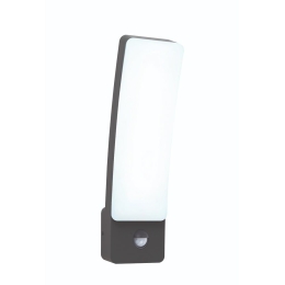 Φωτιστικό Τοίχου Kira 5288903118 IP54 Led 4000K Με Αισθητήρα Κίνησης 31,1x11x8,3cm Dark Grey Lutec