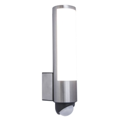 Φωτιστικό Τοίχου Leda 5267103001 IP44 Led 3000K Με Αισθητήρα Κίνησης 37,5x7,6x11,6cm Stainless Steel Lutec