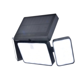 Προβολέας Τοίχου Ηλιακός Tuda 6935502330 IP44 Led 2700K-6500K Lutec Connect Με Αισθητήρα Κίνησης 32,1x20,9x11,7cm Black Lutec