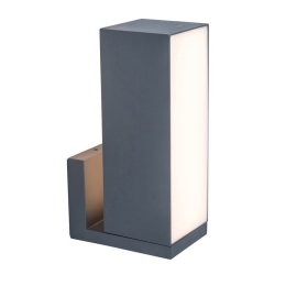 Φωτιστικό Τοίχου Cuba 5193810118 IP54 Led 2700-6500K Lutec Connect 25,6x14,4x9,3cm Dark Grey Lutec