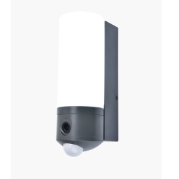 Φωτιστικό Τοίχου Με Κάμερα Pollux 5196004118 IP44 Led 2700-6500K Lutec Connect 23,6x11,1x8cm Dark Grey Lutec
