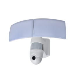 Προβολέας Τοίχου Με Κάμερα Libra 7632406053 IP44 Led 2700-6500K Lutec Connect Με Αισθητήρα Κίνησης 30,9x22,7x20,2cm White Lutec