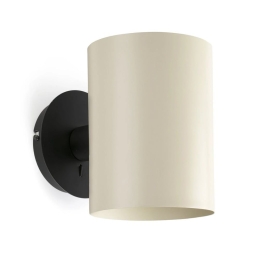 Φωτιστικό Τοίχου - Απλίκα Guadalupe 20031-80 E27 max 15W Black-Beige Faro Barcelona
