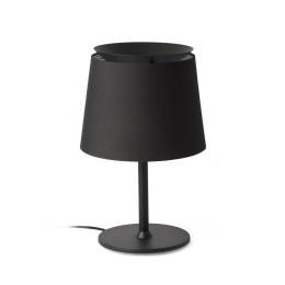 Επιτραπέζιο Φωτιστικό Savoy 20305-83 E27 max 15W Black Faro Barcelona Αλουμίνιο,Textilene