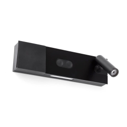 Φωτιστικό Τοίχου Magos 20330 LED 14W 2700K 600Lm Με Wireless Φορτιστή Κινητού Και Reader Black Faro Barcelona
