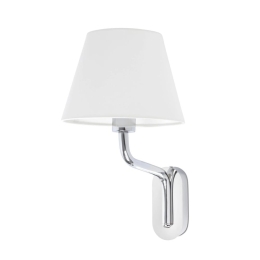 Φωτιστικό Τοίχου - Απλίκα Eterna 24005-10 E27 15W Chrome - White Faro Barcelona